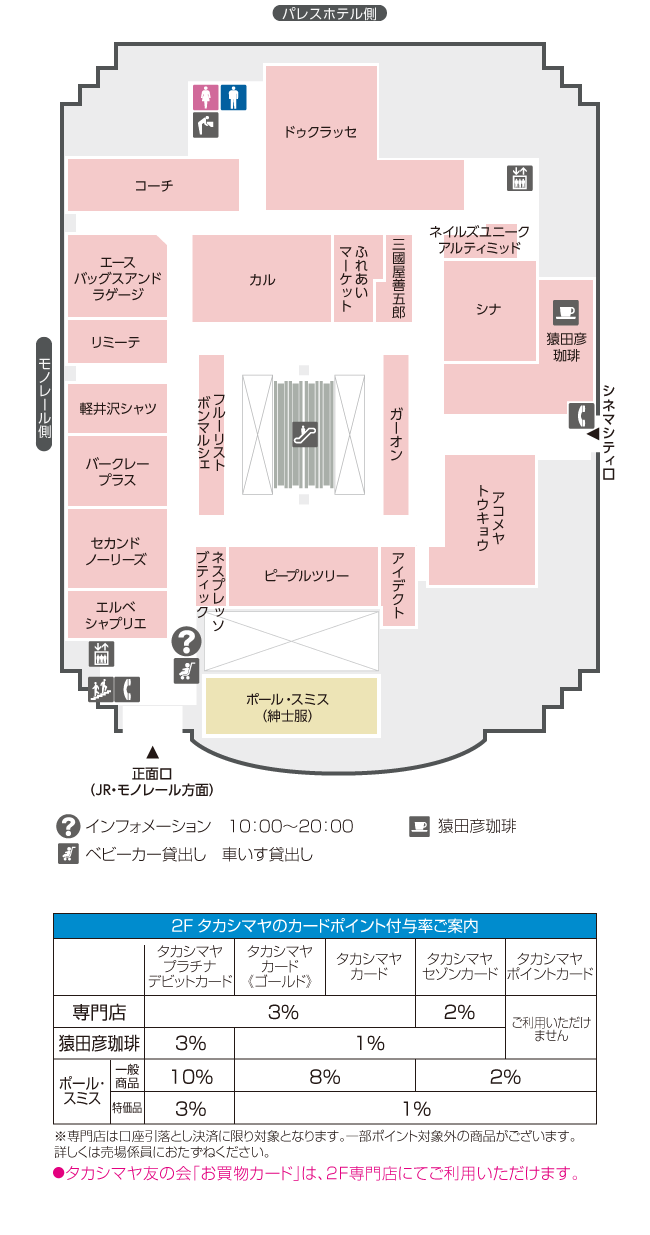 フロアガイド 立川高島屋 S C