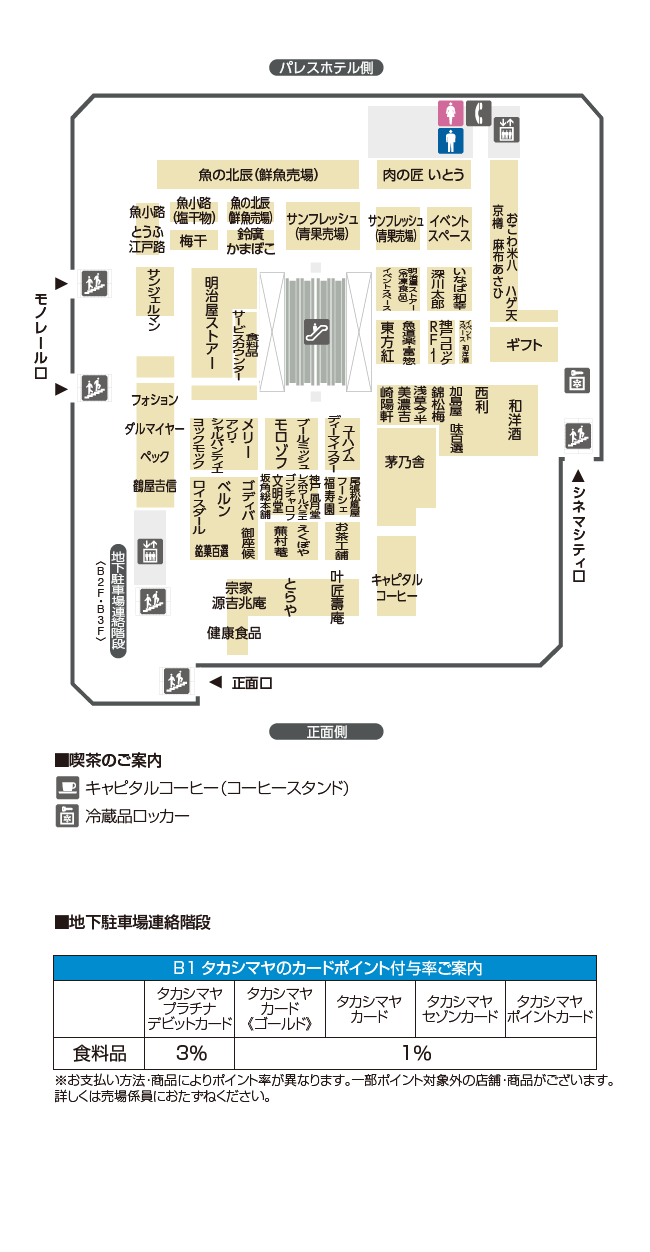 フロアガイド 立川高島屋 S C