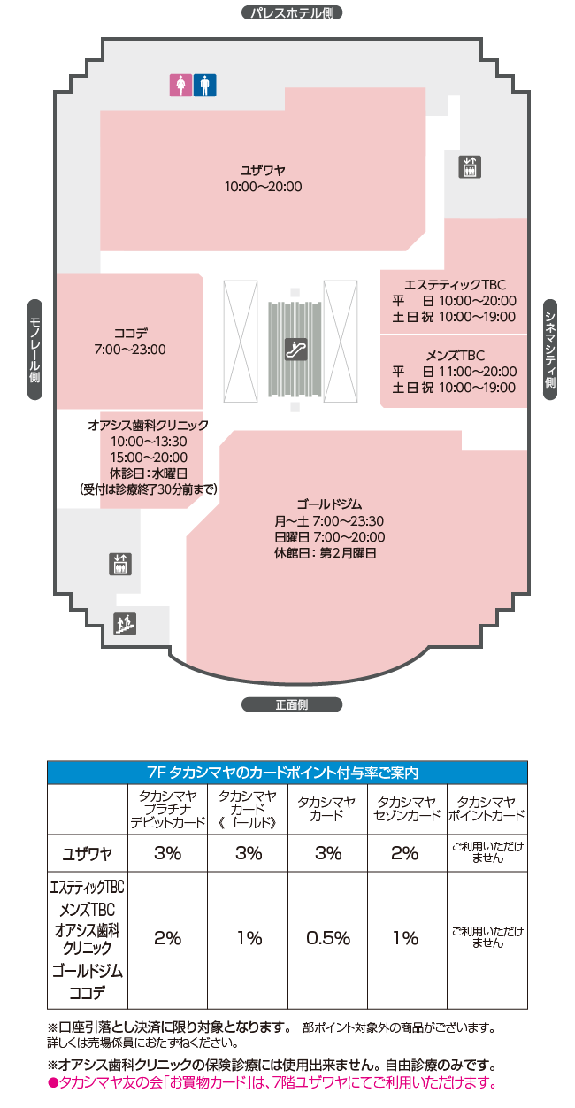 フロアガイド 立川高島屋 S C