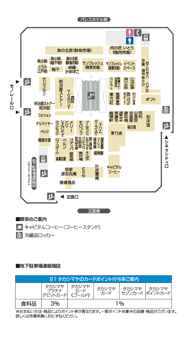 フロアガイド 立川高島屋 S C