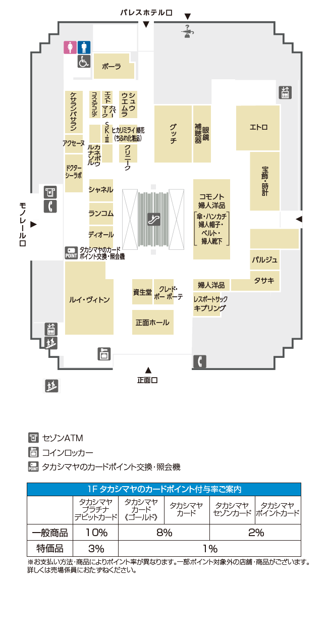 フロアガイド 立川高島屋 S C