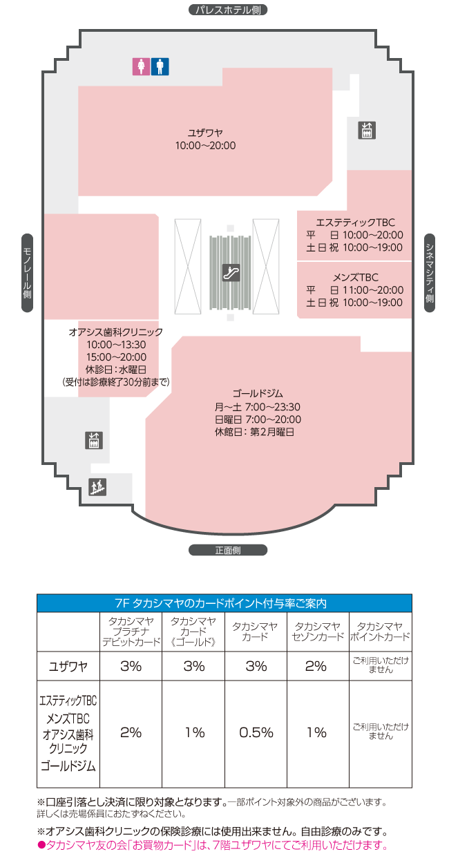 フロアガイド 立川高島屋 S C