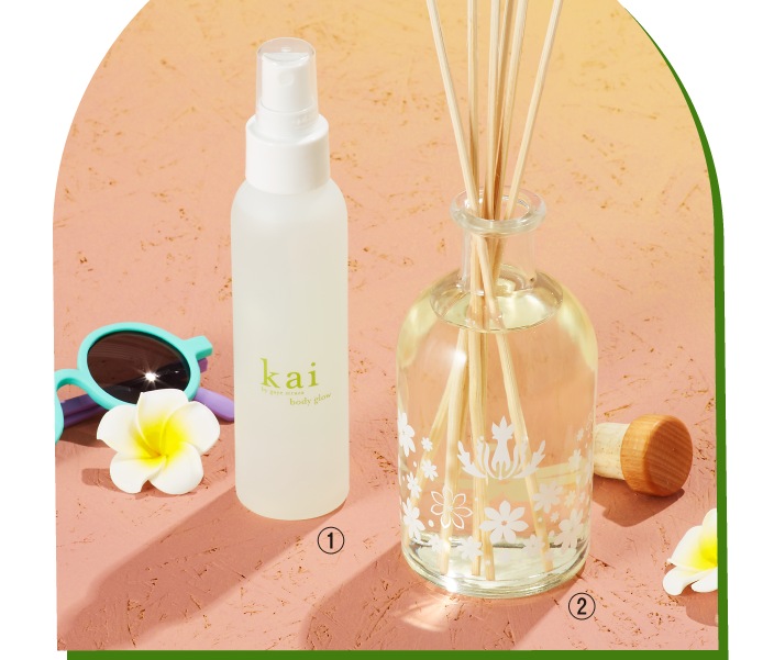 ［kai］ボディグロー・［Malie Organics］リードディフューザー Tiare