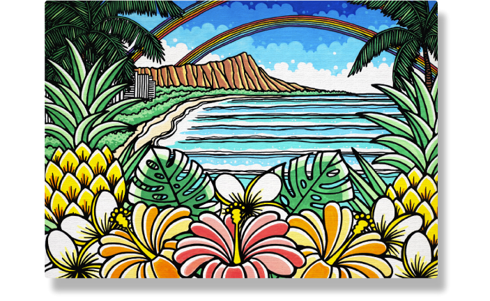 ［TAMO ART GALLERY］Waikiki Double Rainbow 2025