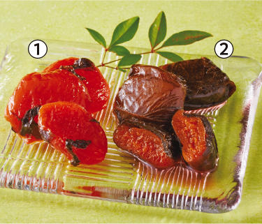 あんずしそ風味・しそ巻きあんず（刈谷食品）