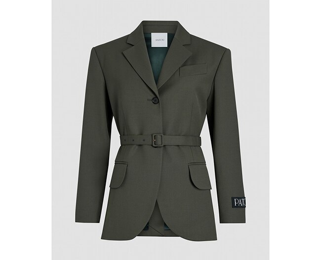 Patou パトゥ ジュエリーボタン ウール ジャケット 34 ブラック Patou | ジュエリーボタン ウール ジャケット