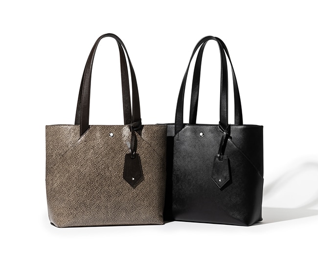 美品✨モンブラン ヴァーティカルトートバッグ サルトリアル サフィアーノ 紺 MONTBLANC（モンブラン）の「サルトリアル ヴァーティカルトート