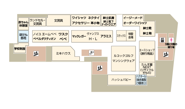 大宮タカシマヤ フロアガイド 5f