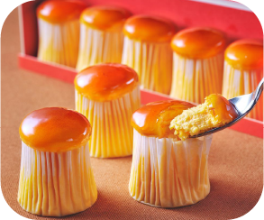 〈菓子wabiya〉チーズスフレ 料理長の帽子