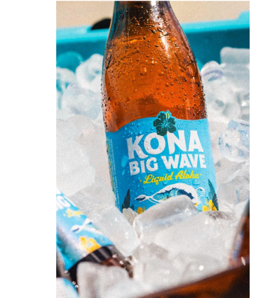 ［ハワイのお酒］コナビール「ビッグウェーブ」ゴールデンエール瓶
