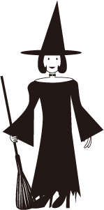 魔女の装飾イラスト