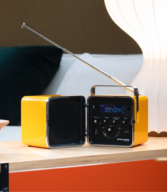radio.cubo ポータブルラジオスピーカーのイメージ