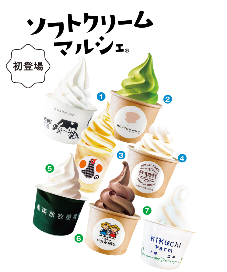 初登場 ソフトクリームマルシェのイメージ画像