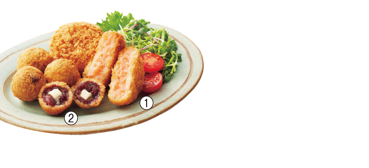 たらこバターコロッケとあんバターコロッケのイメージ画像