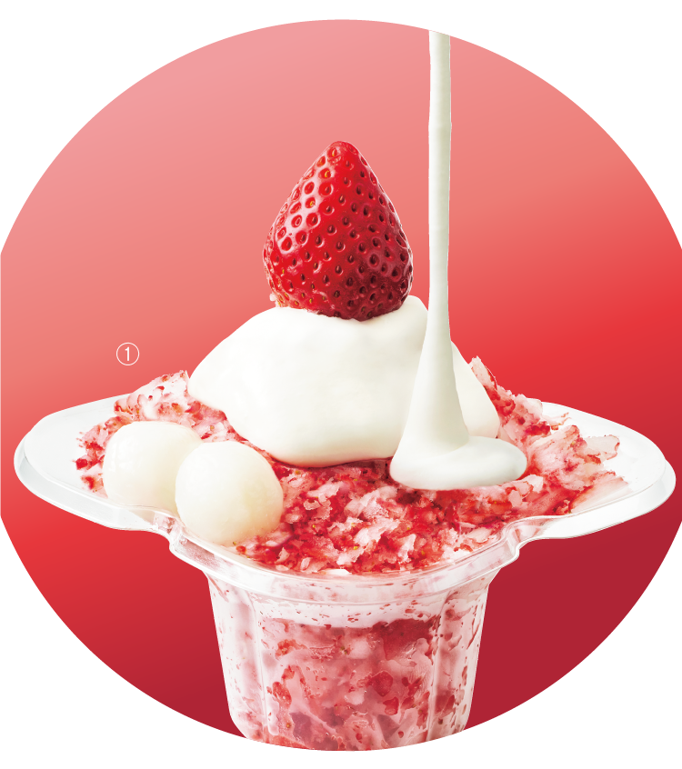 フローズン苺のふわふわ削り