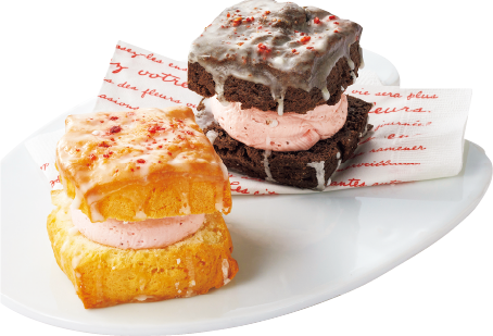 とよとみ温泉 川島旅館 いちごのホイップバターサンドスコーン