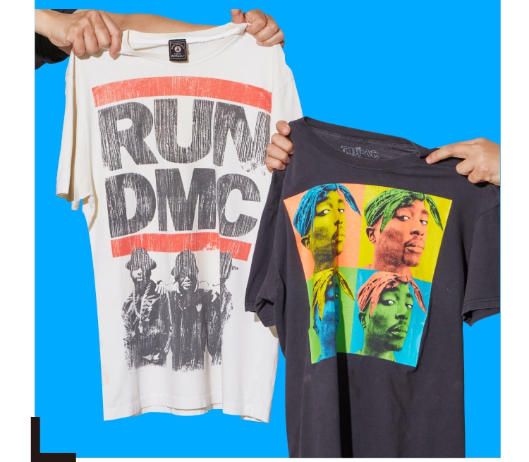 バンドTシャツのスタイリング写真