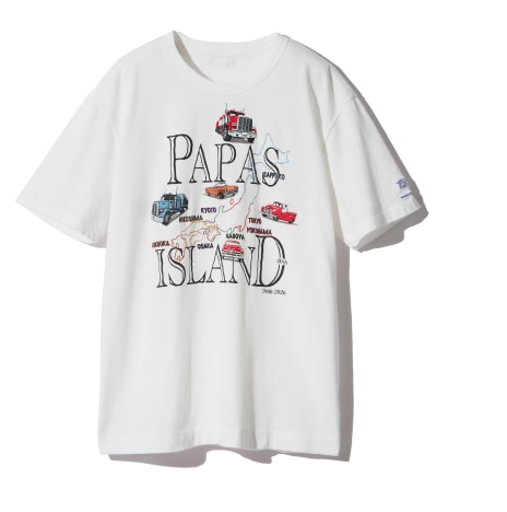 〈パパス〉Tシャツのスタイリング写真