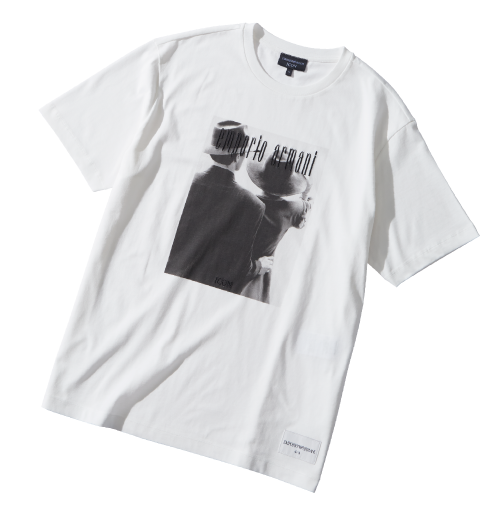 〈エンポリオ アルマーニ〉Tシャツのスタイリング写真