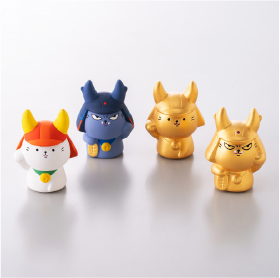 人形おみくじ(ひこにゃん・ひこにゃん金・わるにゃんこ将軍・わるにゃんこ将軍金)