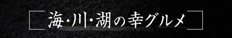 海・川・湖の幸グルメ