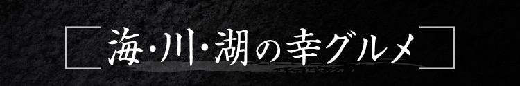 海・川・湖の幸グルメ