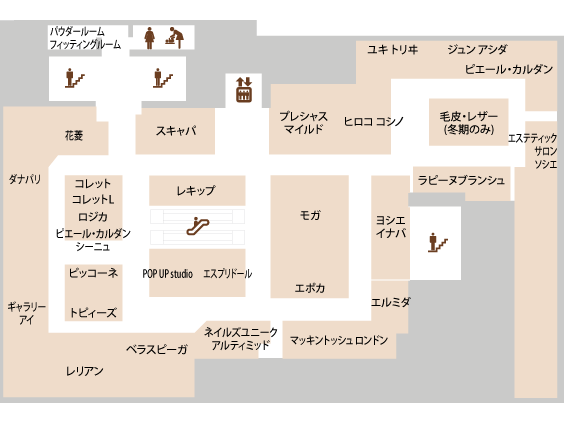 フロアガイド 岡山タカシマヤ