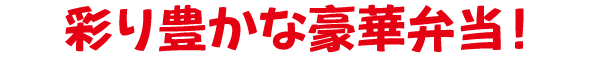 彩り豊かな豪華弁当！