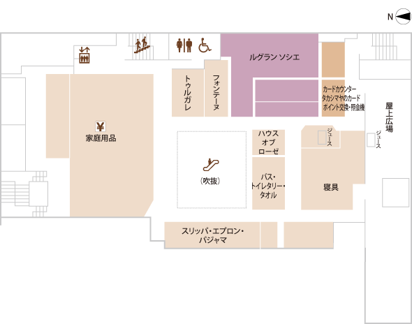 フロアガイド 洛西タカシマヤ