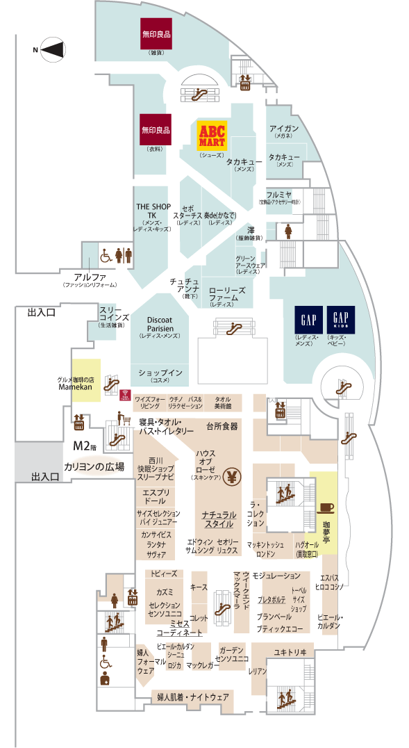 フロアガイド 泉北タカシマヤ