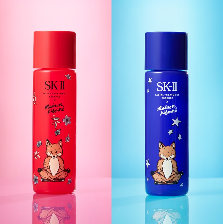 SK2 SK-II　メゾンキツネ　クリスマスコフレ　化粧水　ブルー青