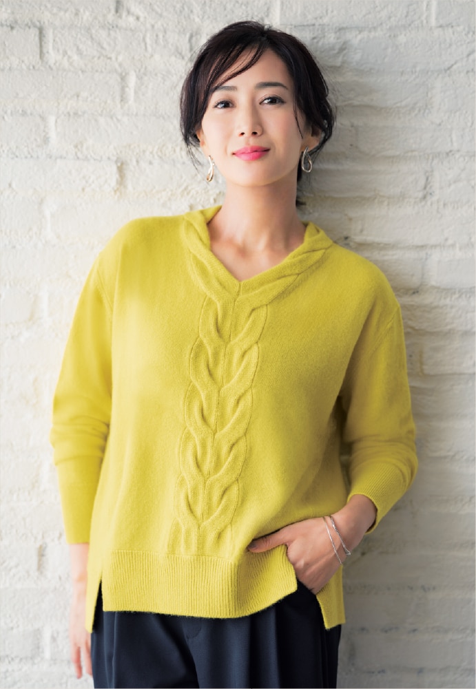 秋から春まで活躍 頼れる着回しニット。