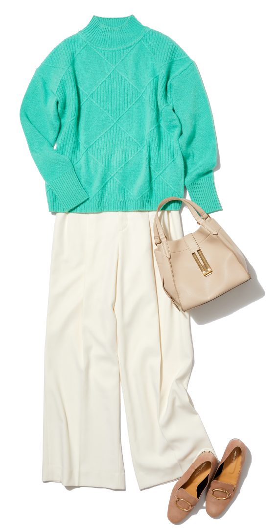 ダイヤー柄セーターの画像