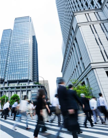 都会の風景の写真