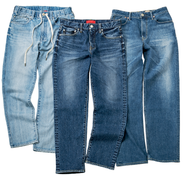 定番人気のワイドストレートシルエット。