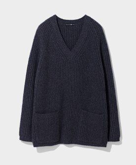再生カシミヤ混Ｖネックプルオーバー