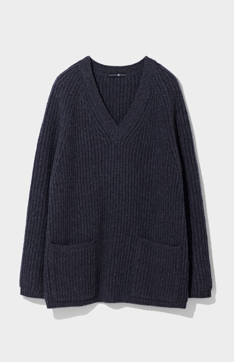 再生カシミヤ混ケーブルベスト