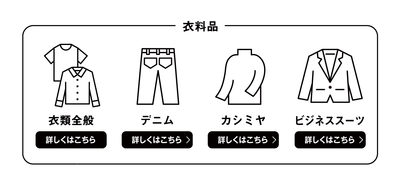 衣類全般 デニム カシミヤ ビジネススーツ