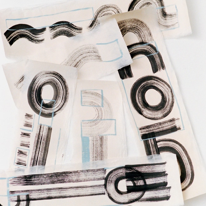 画像　リー イズミダ氏の抽象的なアート作品　画像おわり