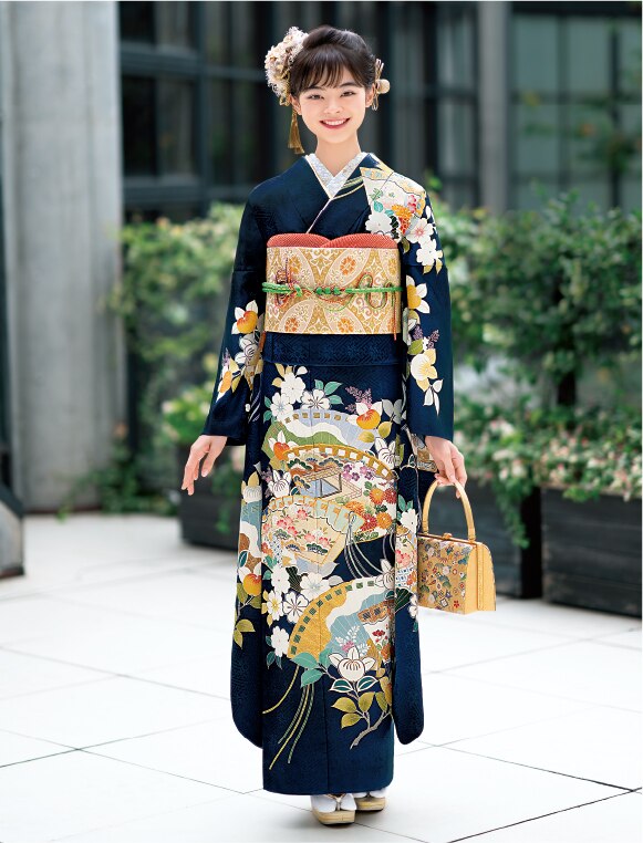 千總　誰が袖好み　高島屋　西陣織　藤原織物　振袖　刺繍　フルセット　正絹 千總 誰が袖好み 高島屋 西陣織 藤原織物 振袖 刺繍 フルセット