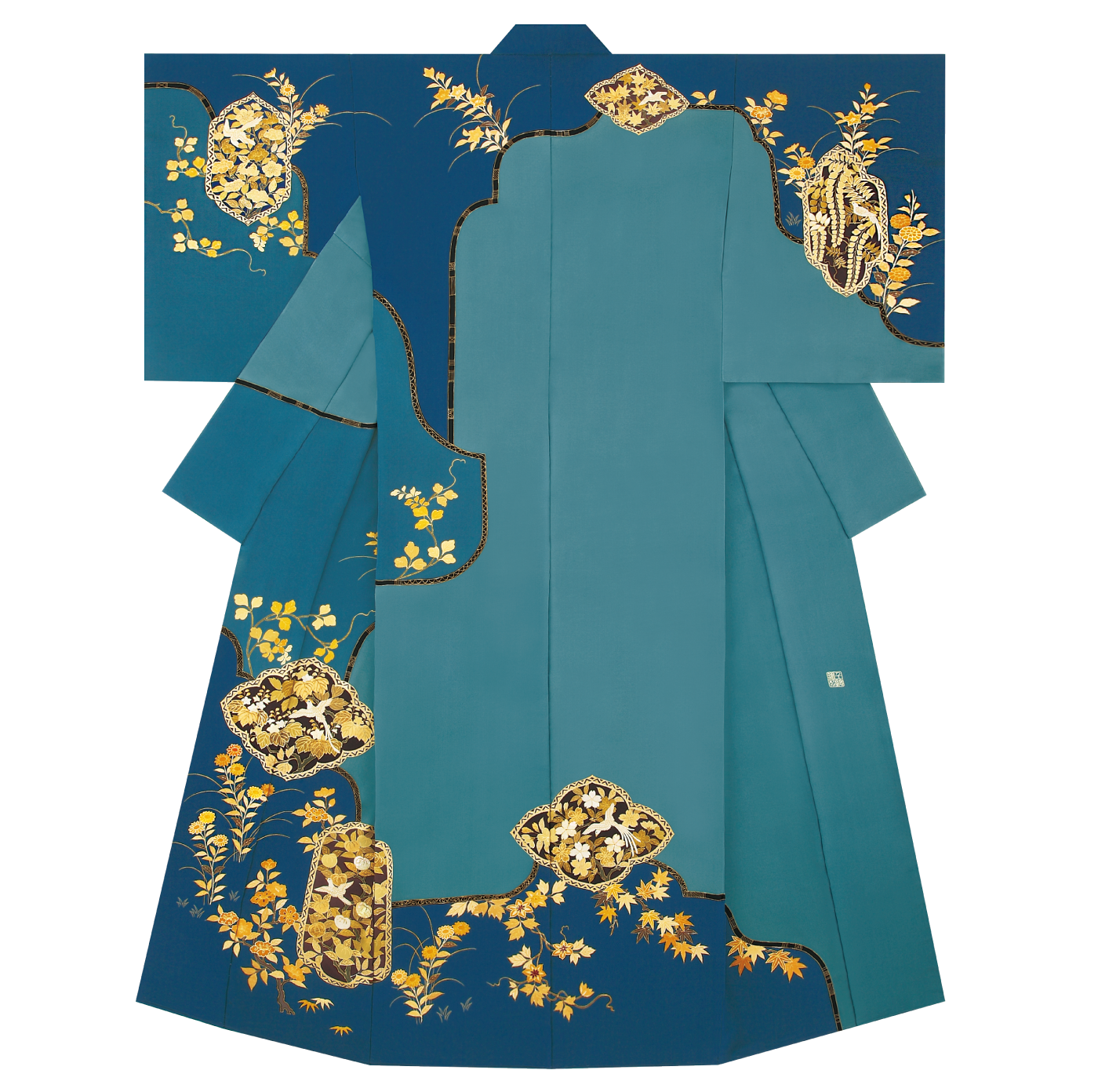 高島屋上品会商品380万製作大彦作品名マジョルカ島柄には細かい刺繍がして有り逸品 高島屋上品会商品380万製作大彦作品名マジョルカ島柄には細かい刺繍が