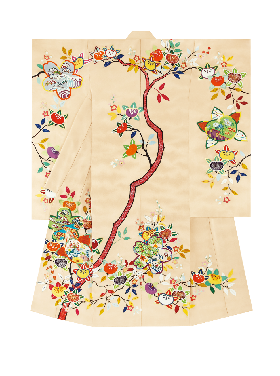 入選作品 振袖模様「佳人橘香」（大羊居）