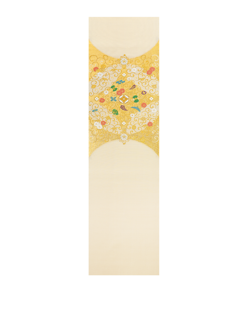 入選作品 袋帯「順風満帆」（岩田）