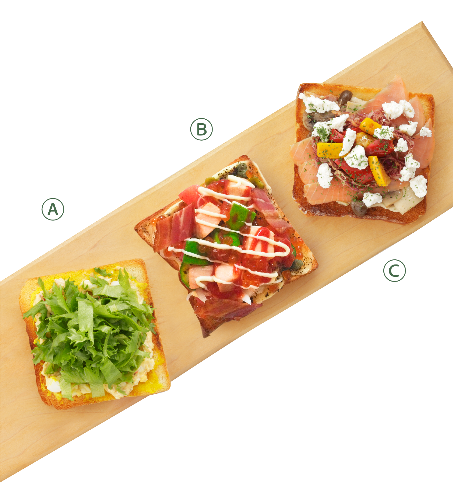 オープンサンド Open sandwich
