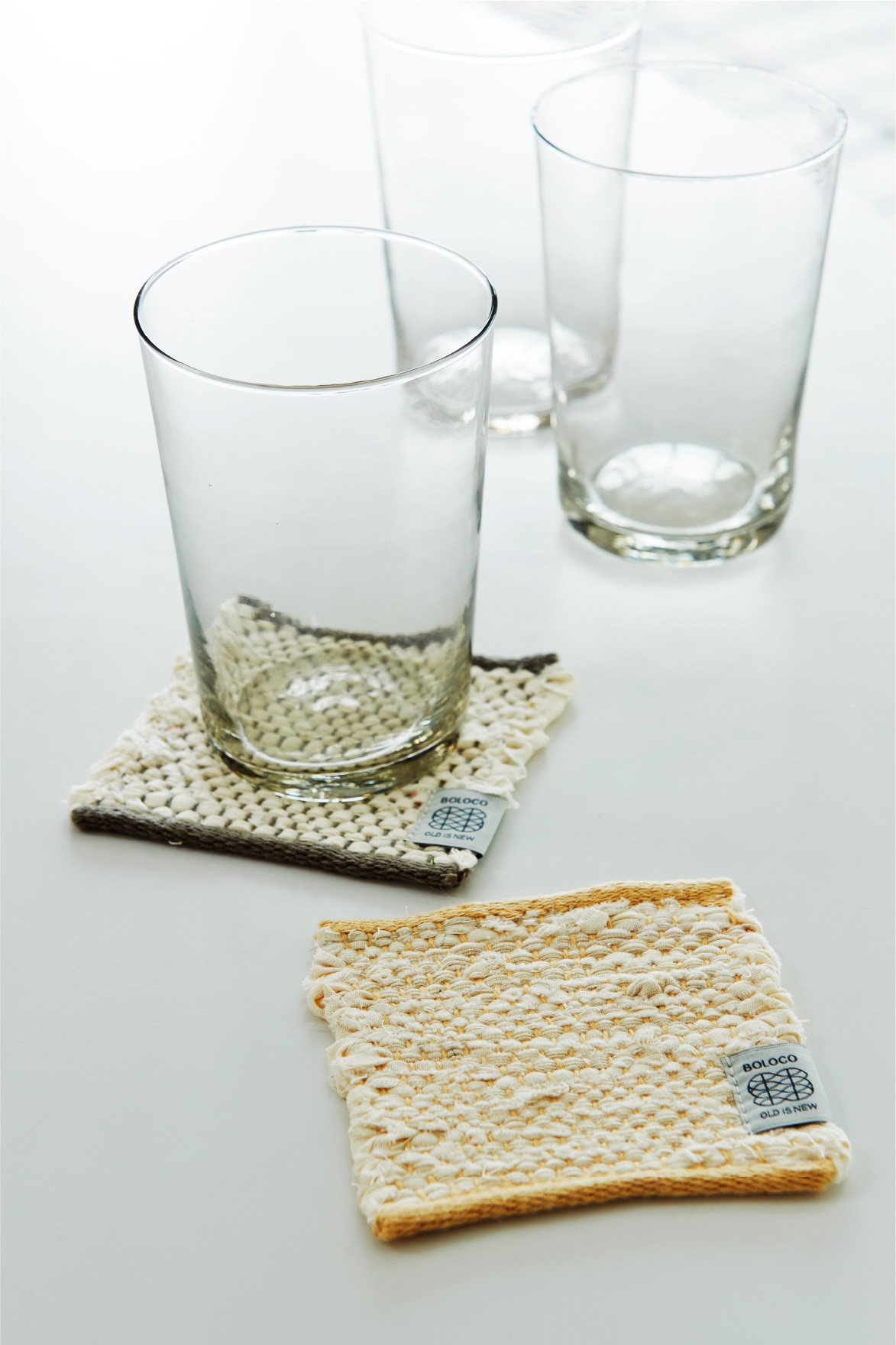 〈BOLOCO〉BOLO COASTER(綿100％、約9.0×9.0cm)各2,750円