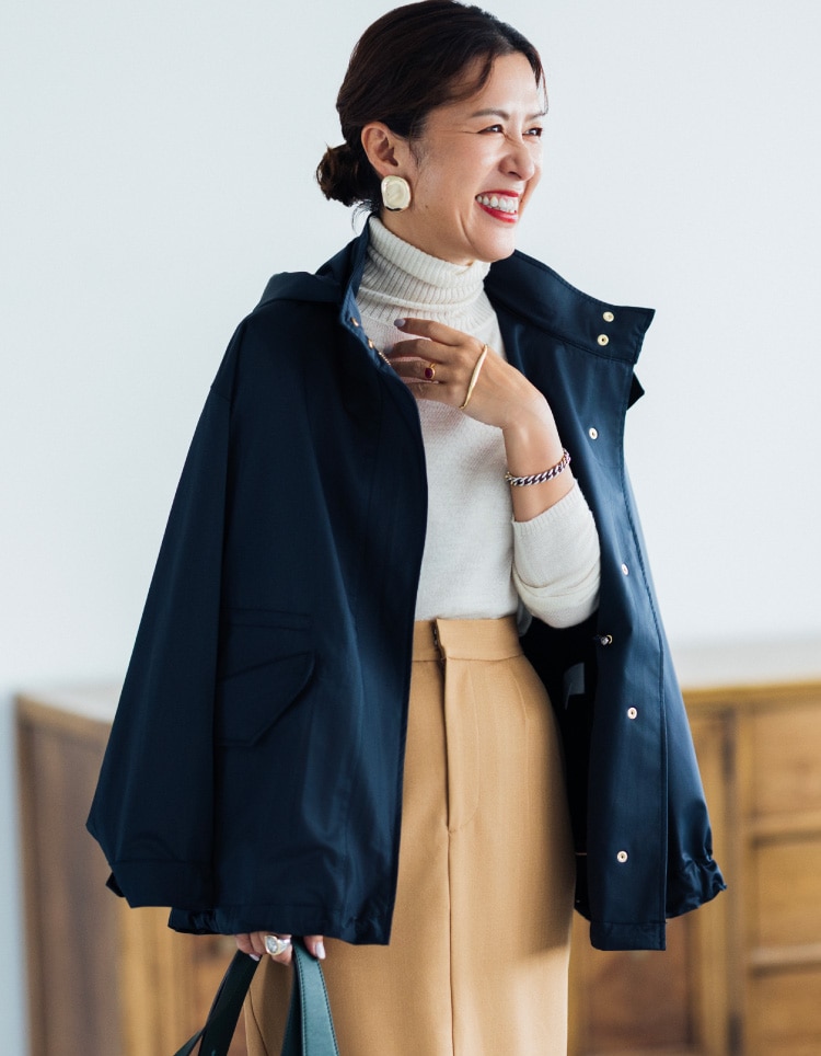 大草直子さん監修　シーズンスタイルラボ　バックジップニット 大草直子さん監修 シーズンスタイルラボ バックジップニット