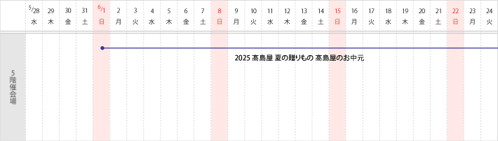 8階 催し会場　スケジュール