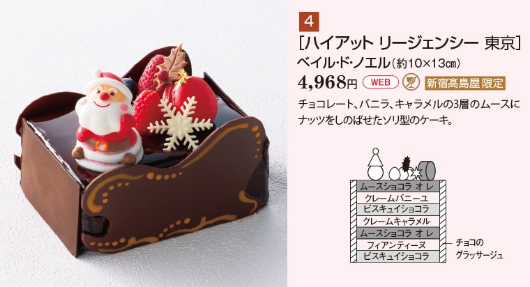 ［ハイアット リージェンシー 東京］ベイル・ド・ノエル（約10×１３㎝）4,968円