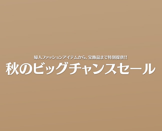 【秋のビッグチャンスセール】