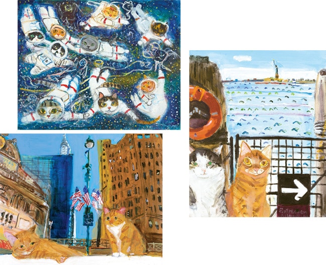 【予告】久下貴史　原画・版画展　　〜マンハッタナーズの猫たち〜